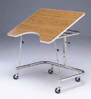 Bailey Heavy Duty Mobile Adjustable Height Wheelchair Table