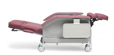 Lumex Clinical Recliner in the Caregiver actuated Trendelenburg Position