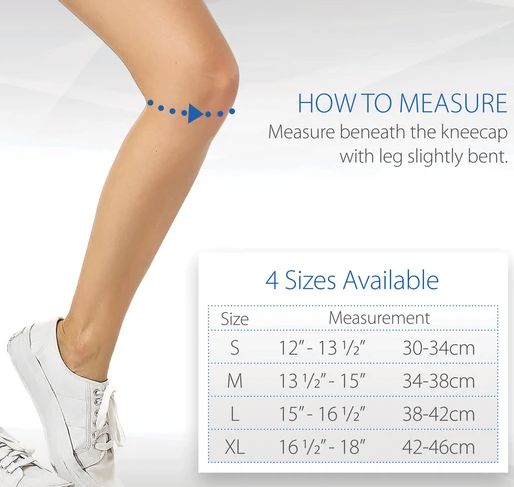 How to measure the Swede-O Elastic Knee Stabilizer Knee Sleeve with Ventilation