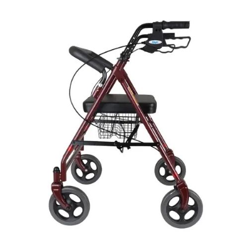 Sturdy rollator that has a maximum weight capacity of up to 700lbs
