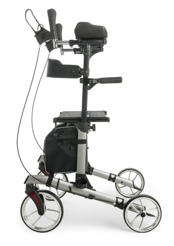 A side view of the walker