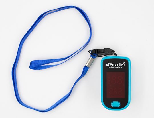 Portable Fingertip Pulse SpO2 Oximeter is included with 2 AA Batteries