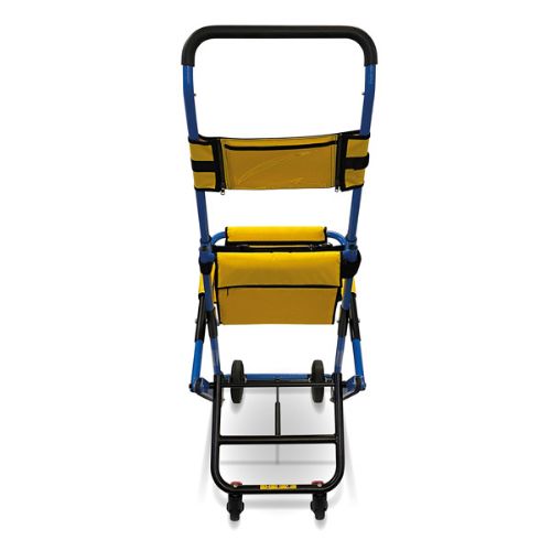 Has an adjustable head restraint for patient safety