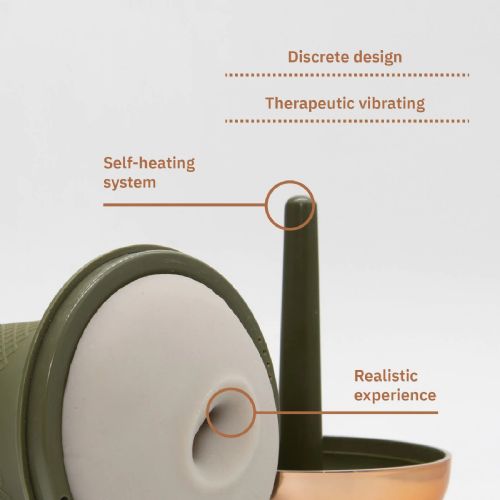 MYHIXEL Control has multiple features, including a self-heating system and therapeutic vibrations 