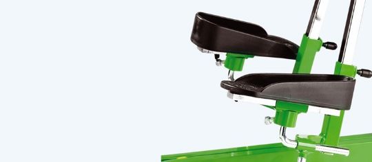 Gazelle PS features multi-adjustable foot supports