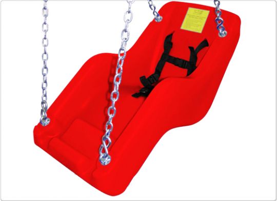 JennSwing Special Needs Pediatric Swing in Fire Engine Red