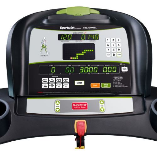 SportsArt T615 Treadmill - close-up view of console
