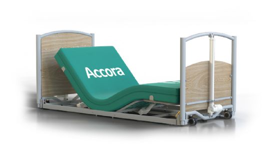 Full electric low bed features allow the head and foot section to operate independently