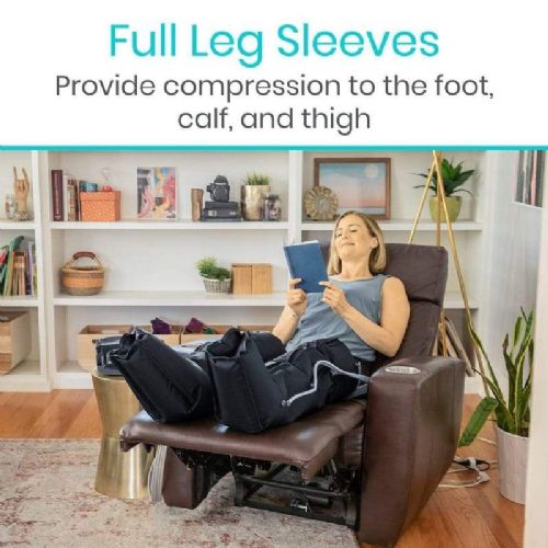 The full leg sleeves compress your foot, calf, and thigh