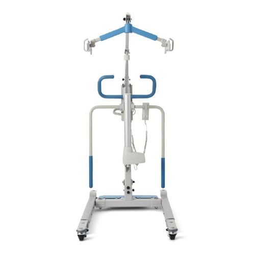 Front View of the lift shown with Optional Gait Training Arms