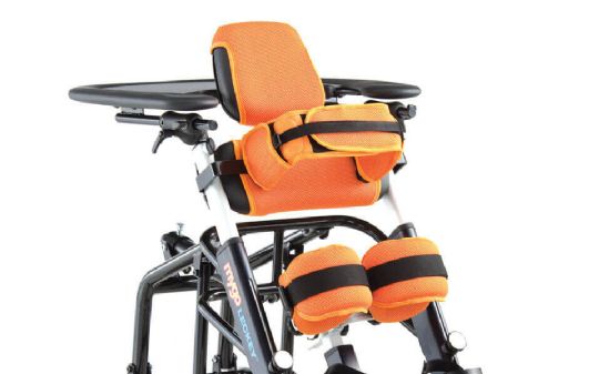Leckey Mygo Stander showing the postural support system