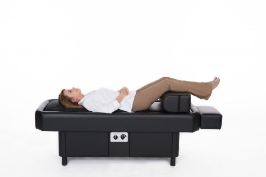 The Massage Time Pro S10 Half Body Hydrotherapy Table is designed to assist with relieving pain in the body, allowing you to move easier. **shown with non-inclusive bolster**