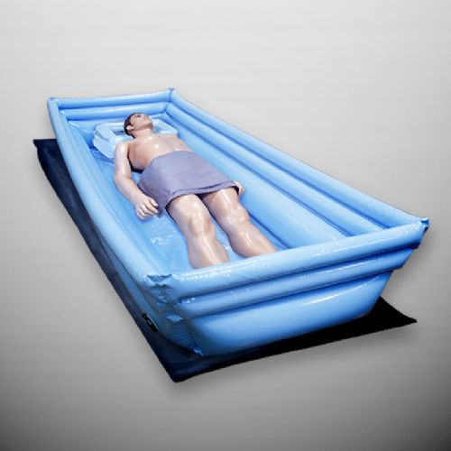 12-inch high tub sides keep both patient and water securely inside
