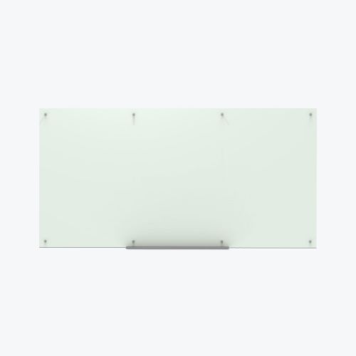 96 in. x 48 in. Magnetic Wall-Mounted Glass Board