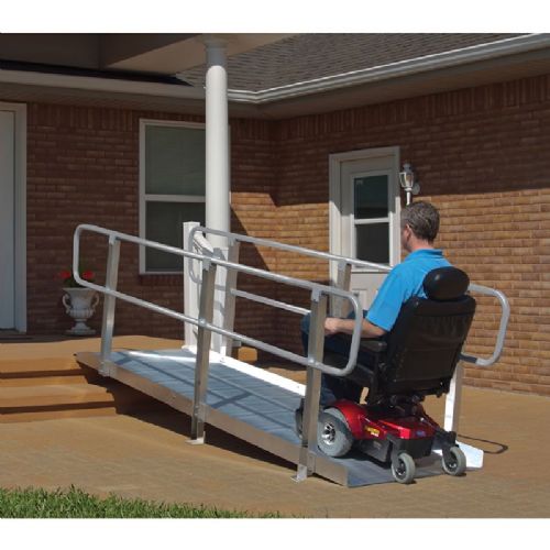 OnTrac Aluminum Wheelchair Ramp is a great asset to a home or office building that doesn't have a ramp. 