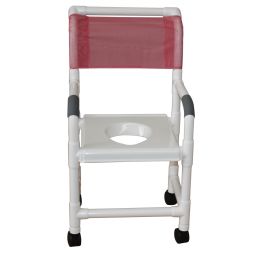 MJM International Shower Commode Chair with Snap On Vacuum Seat