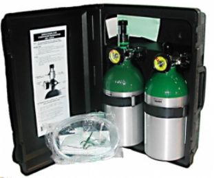 Portable Oxygen Therapy Kits with Carrying Case - Oxy-Duo-Pak - 2 Styles