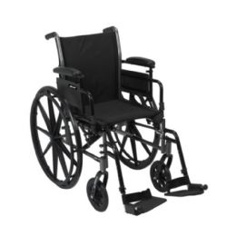 McKesson Wheelchair with Dual Axle and Desk Length Arms