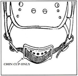 Replacement Chin Cup for 9825 Deluxe Helmet