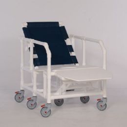 Mobile Bariatric Reclining Shower Commode Chair by IPU