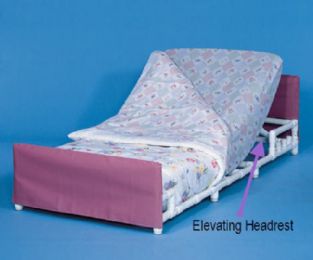 Elevating Headrest for Low Bed Models IPU-LB76 or IPU-LB80