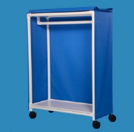 Rolling Garment Rack with Hanging Bar