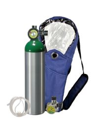 Portable Oxygen Cylinder Tank Kit with Shoulder Bag Holder - Oxy-Uni-Pak