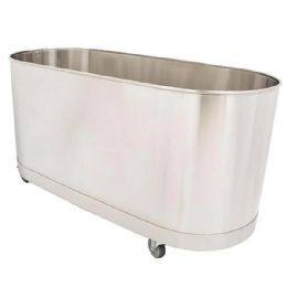 Hydrotherapy Cold Plunge Tank - Mobile or Stationary 105 Gallon Stainless Steel by Whitehall
