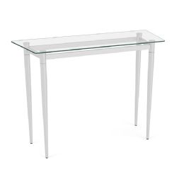 Siena Glass Top Sofa Table with Different Leg Finish Options Available by Lesro