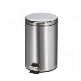 Clinton Round Stainless Steel Waste Receptacle
