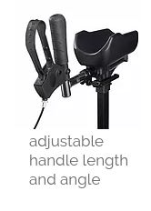 Has an adjustable handle length and angle function