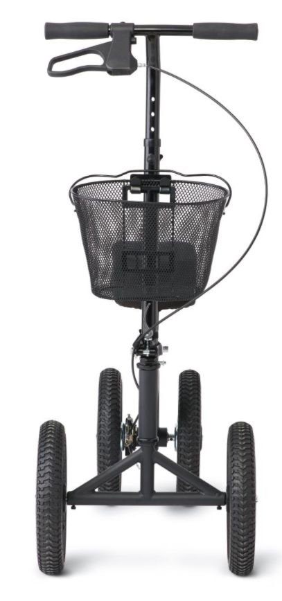 Front view of the Medline All Terrain Knee Walker Scooter