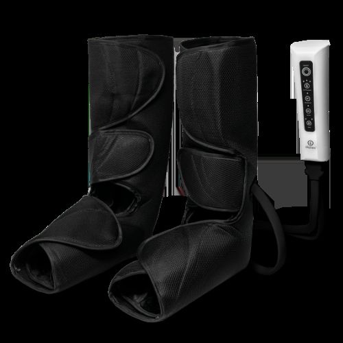 iReliev Heating Leg and Foot Air Compression Massage System with Adjustable Intensity for Muscular Pain Relief