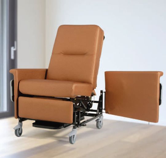 Champion 86 Series Bariatric Treatment Recliner in unavailable color shown with optional second side table