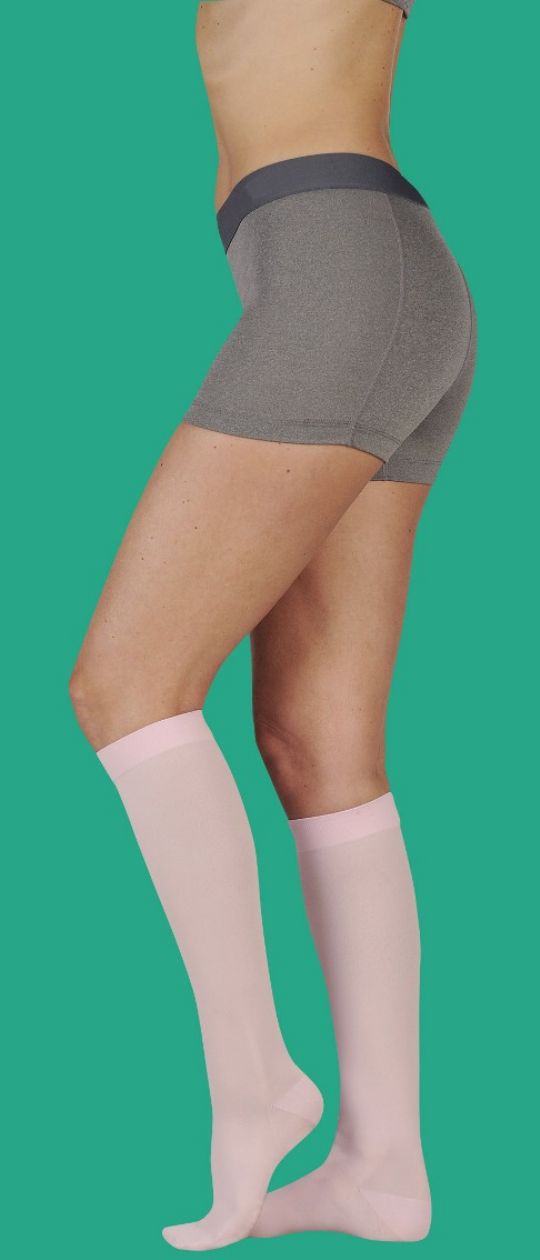 Juzo Soft Short Length Closed Toe Knee High Compression Stockings