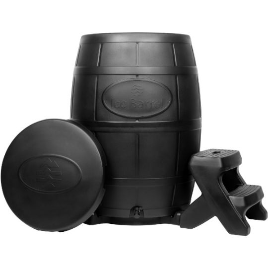 Ice Barrel for Cold Water Therapy At Home | Made in the USA! - in Black Color Option