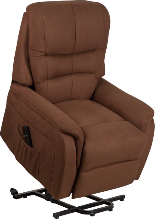 Flash Furniture Brown Microfiber Lift Chair Recliner
