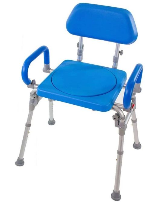 Liberty Folding Shower Chair with Swivel Seat