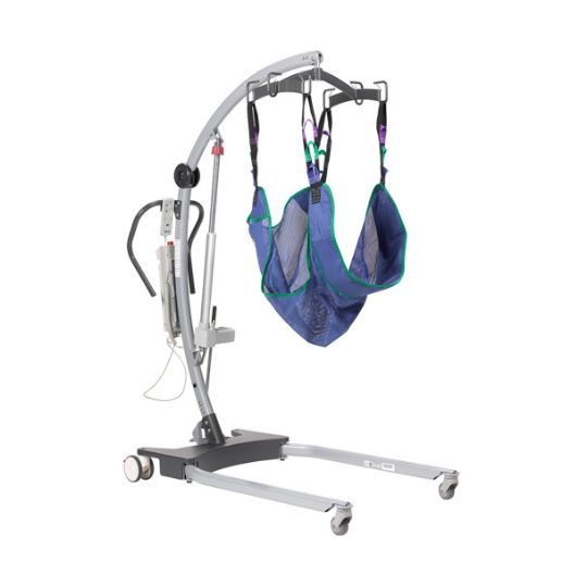 Lift shown in use with sling attached - Sling is not included and must be purchased separately 