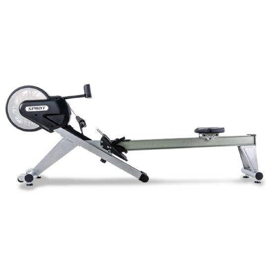 The CRW800 Magnetic Rowing Machine view from the side to show full length
