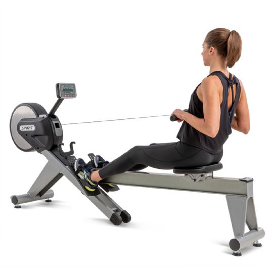 The CRW800 Magnetic Rowing Machine view from behind of how to use the machine properly
