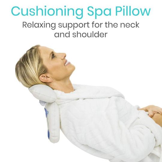 Cushioning spa pillow
