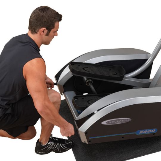 Easily shift and adjust the location of the Body-Solid Endurance E5000 Premium Elliptical Trainer