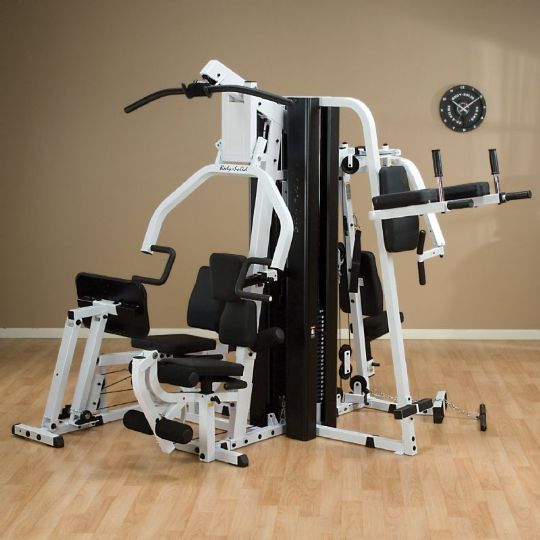 Full home gym designed to conserve floor space.