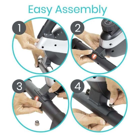 Features a quick four step assembly
