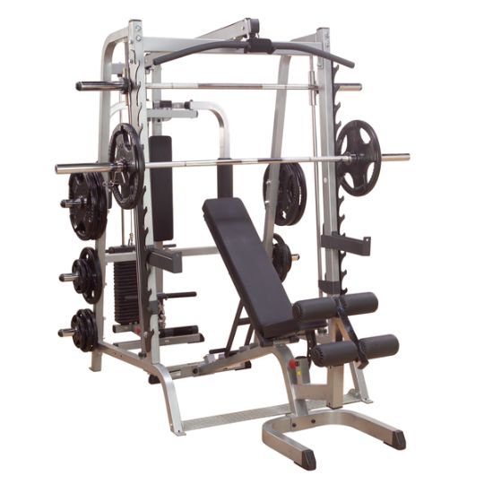 The entire BodySolid Series 7 Smith Gym System