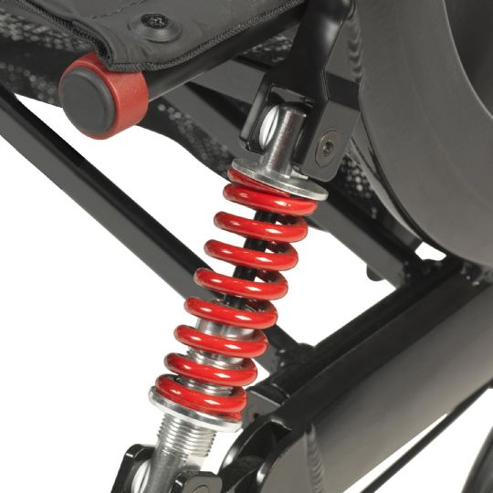 Unique suspension system gives added support and comfort. 