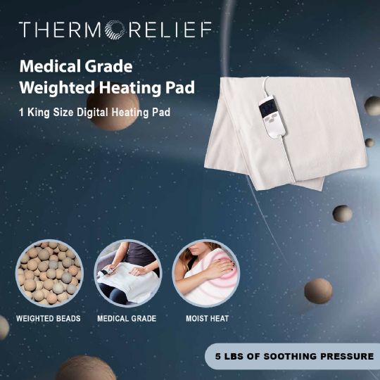 Thermo Relief Heating Pad is medical grade weighted heating pad.