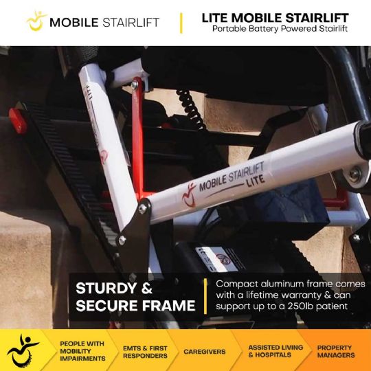 Mobile Stairlift LITE - Frame Close-up