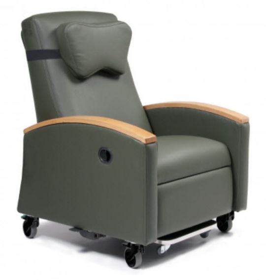 Ortho-Biotic II Clinical Recliner with Wood Armrests